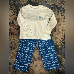 Toddler blue Vineyard Vines pajamas- 2T